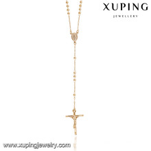 43038 Xuping ювелирных изделий 18 к позолоченный новый дизайн длинный крестообразный розария ожерелье